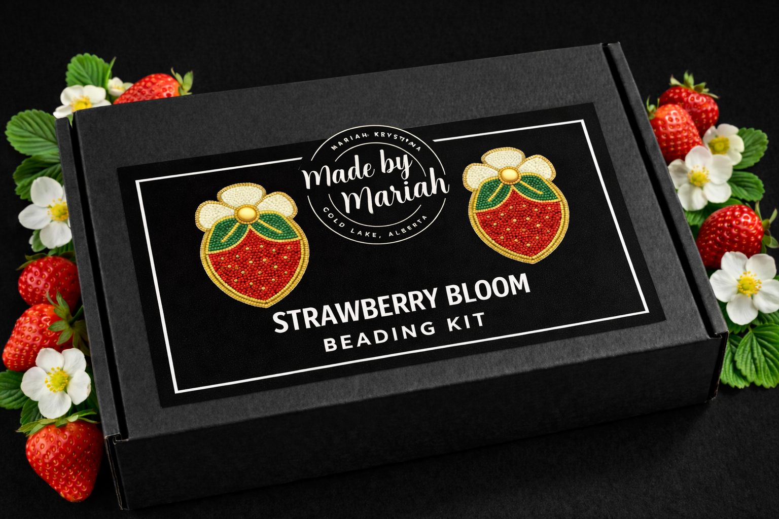 Strawberry Bloom Beading Kit