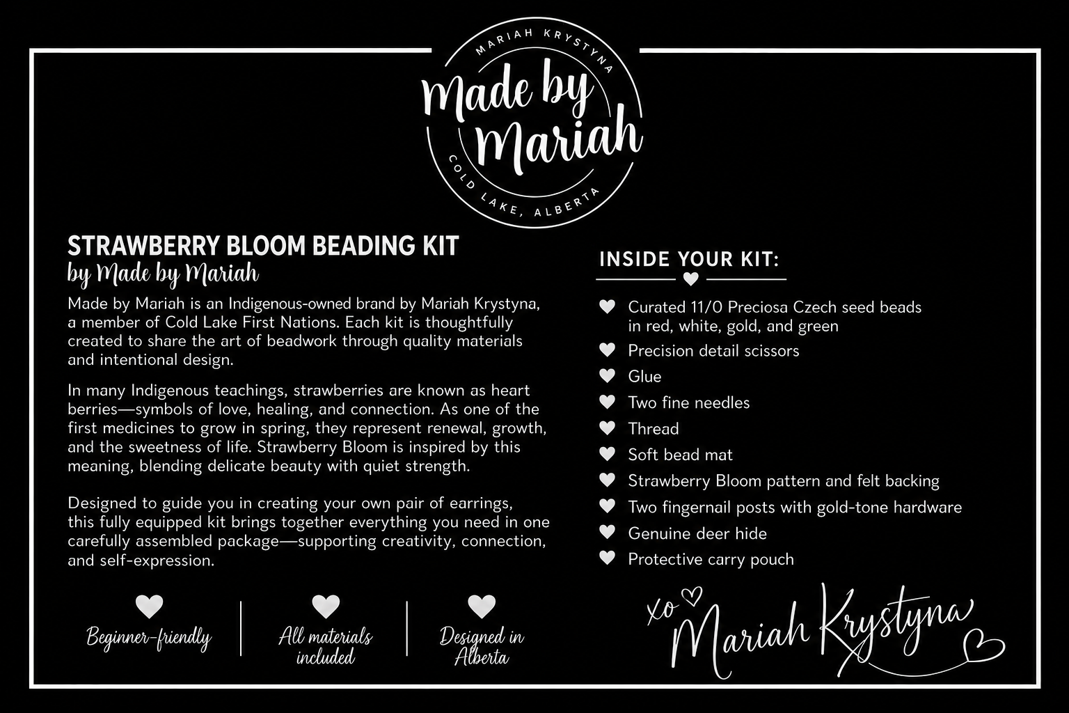 Strawberry Bloom Beading Kit